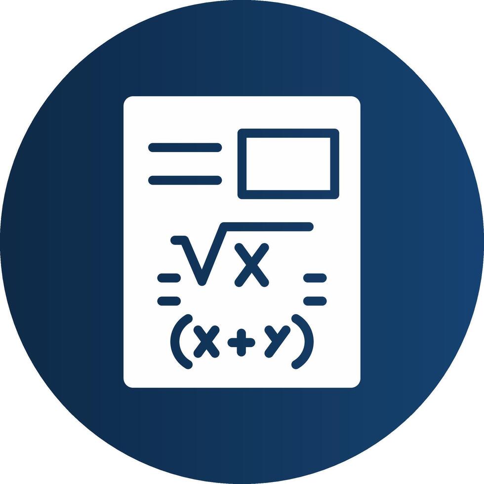Maths Creative Icon Design vector