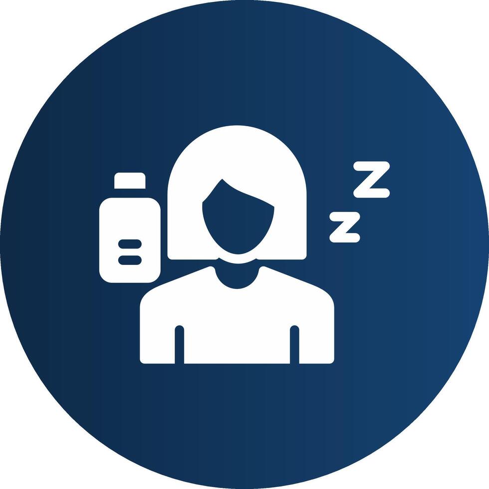 Fatigue Creative Icon Design vector