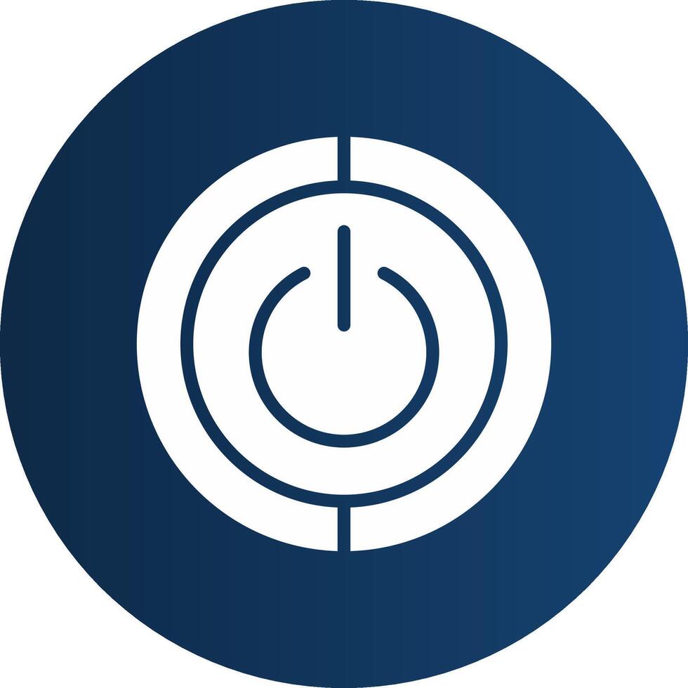 Glyph  blue Circle  Gradient vector