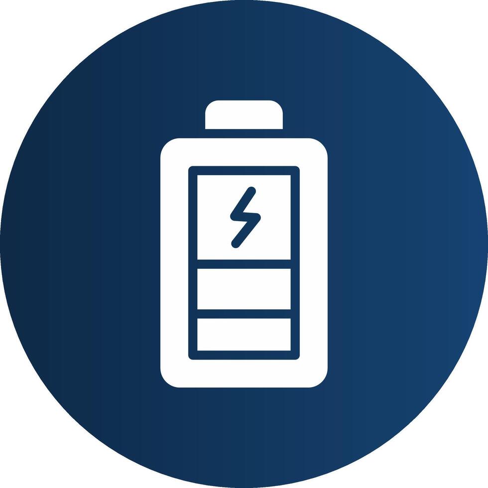 Charging Battery Creative Icon Design vector