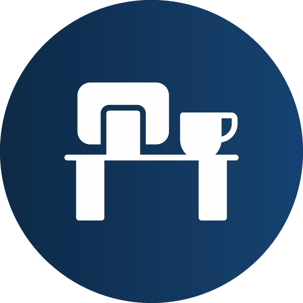 Glyph  blue Circle  Gradient vector