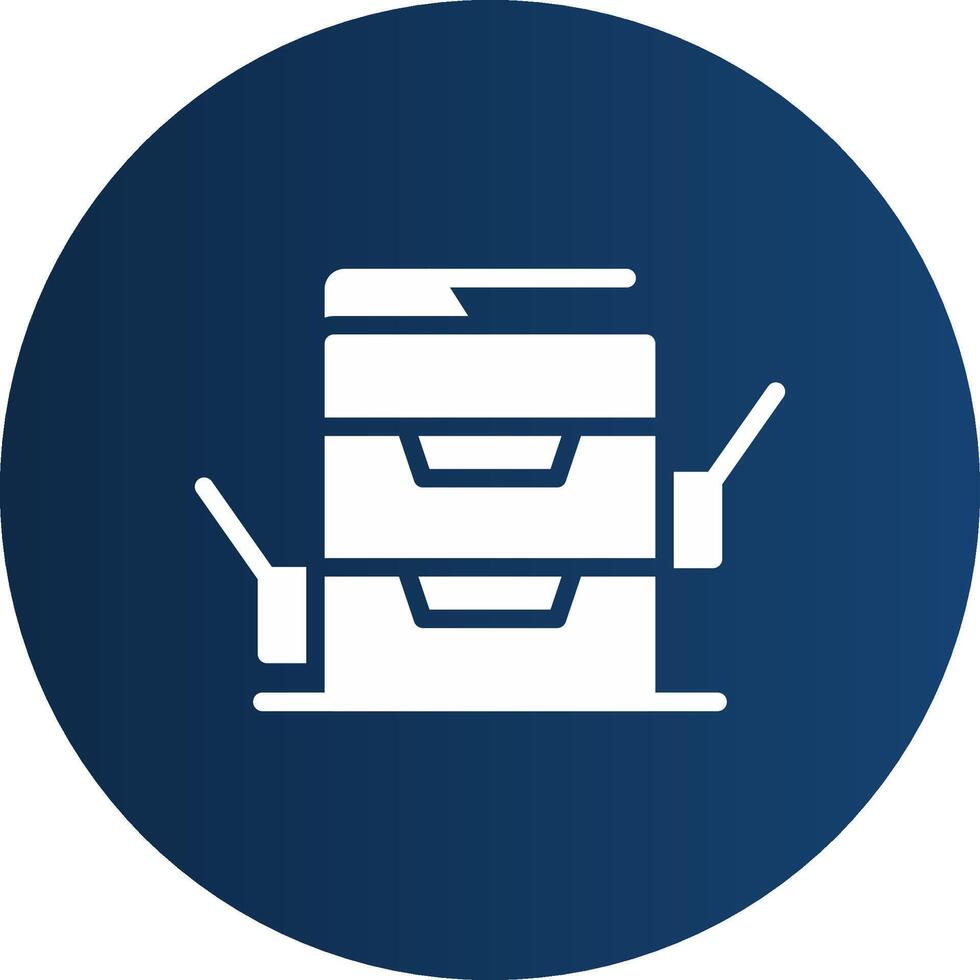 Copy Machine Creative Icon Design vector