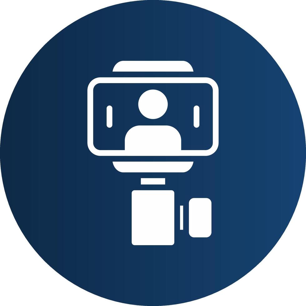 Glyph  blue Circle  Gradient vector