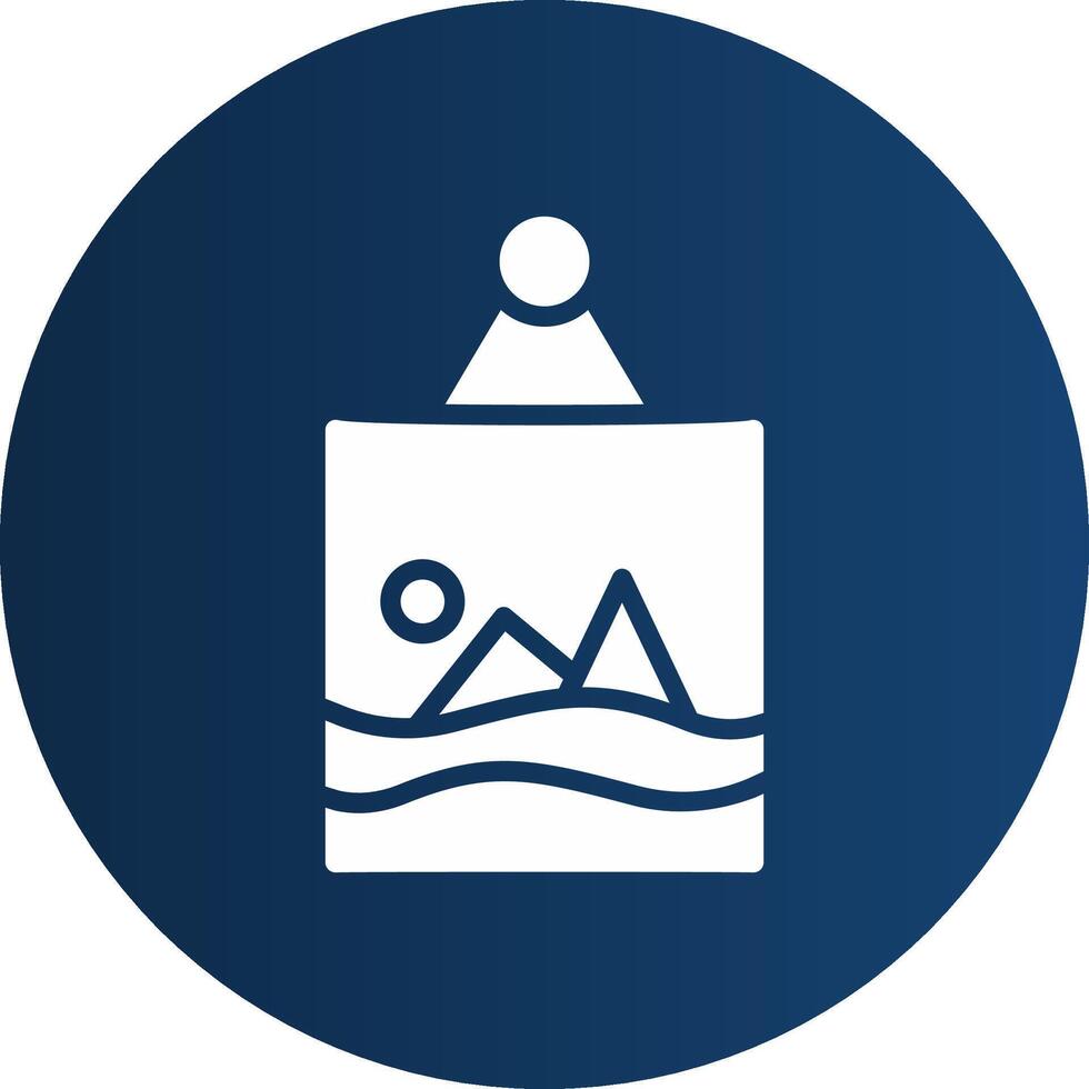 Glyph  blue Circle  Gradient vector