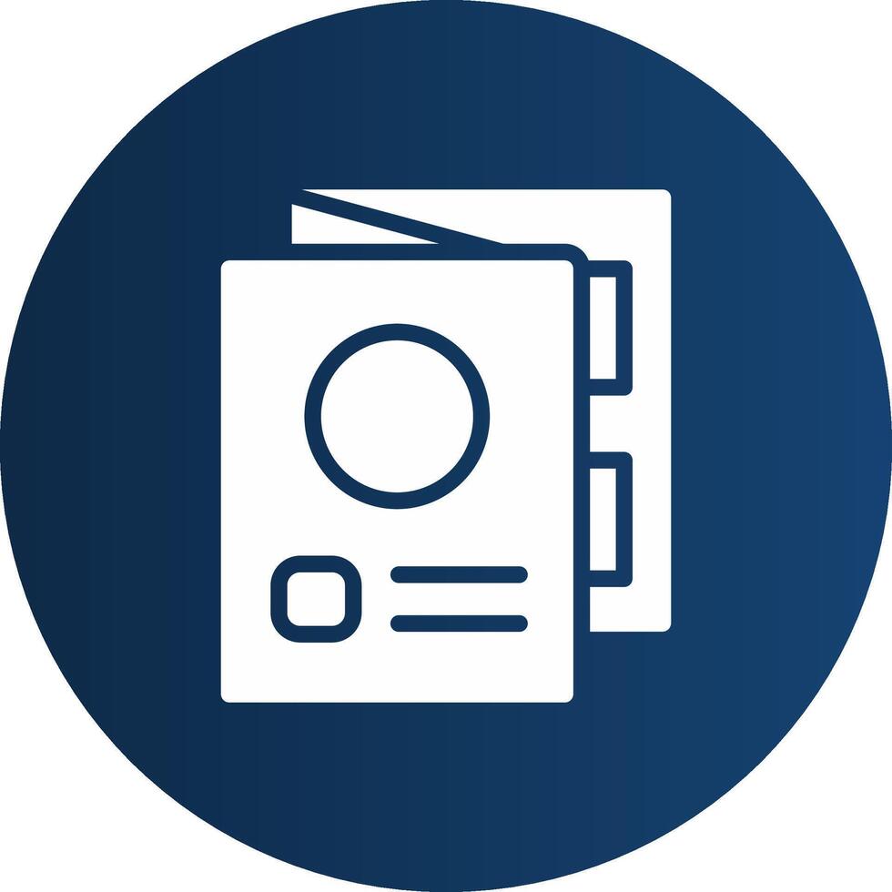 Glyph  blue Circle  Gradient vector