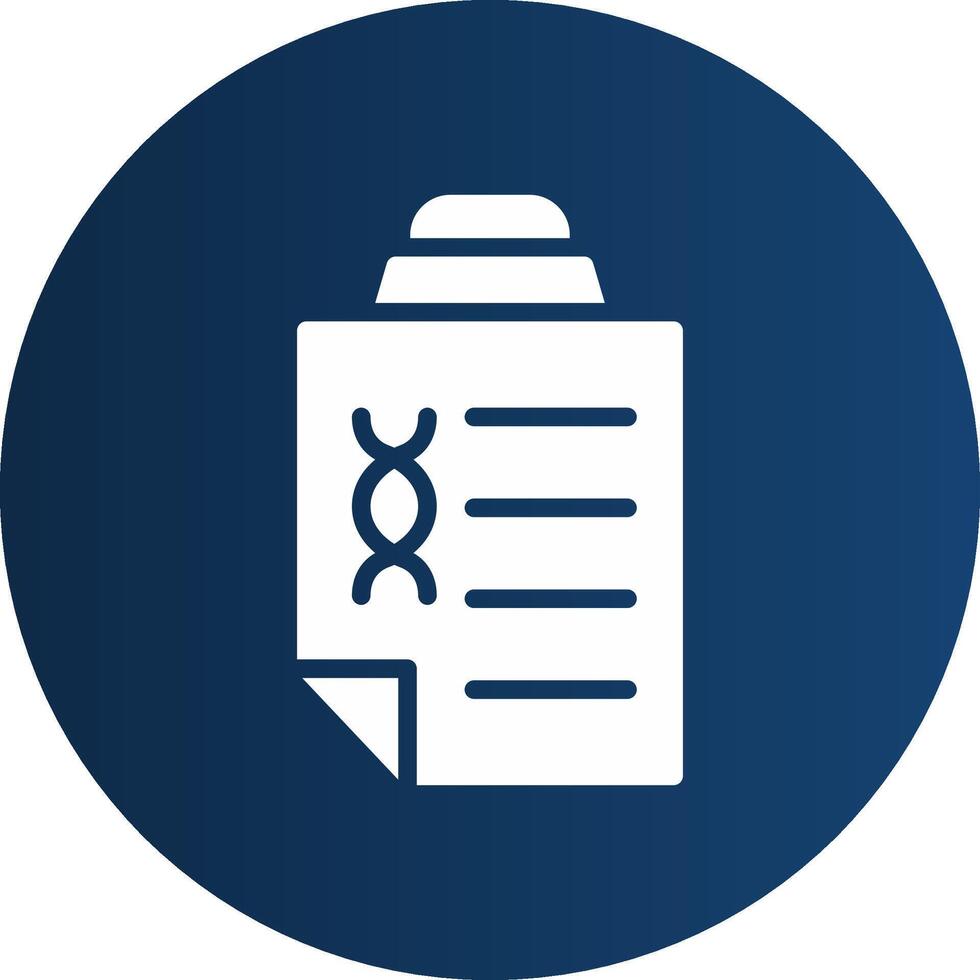 DNA Test Creative Icon Design vector