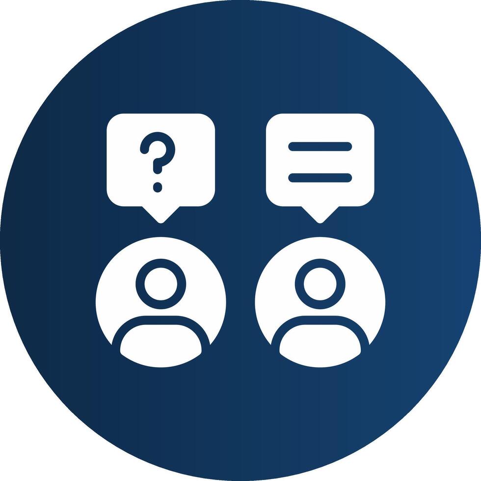 Glyph  blue Circle  Gradient vector