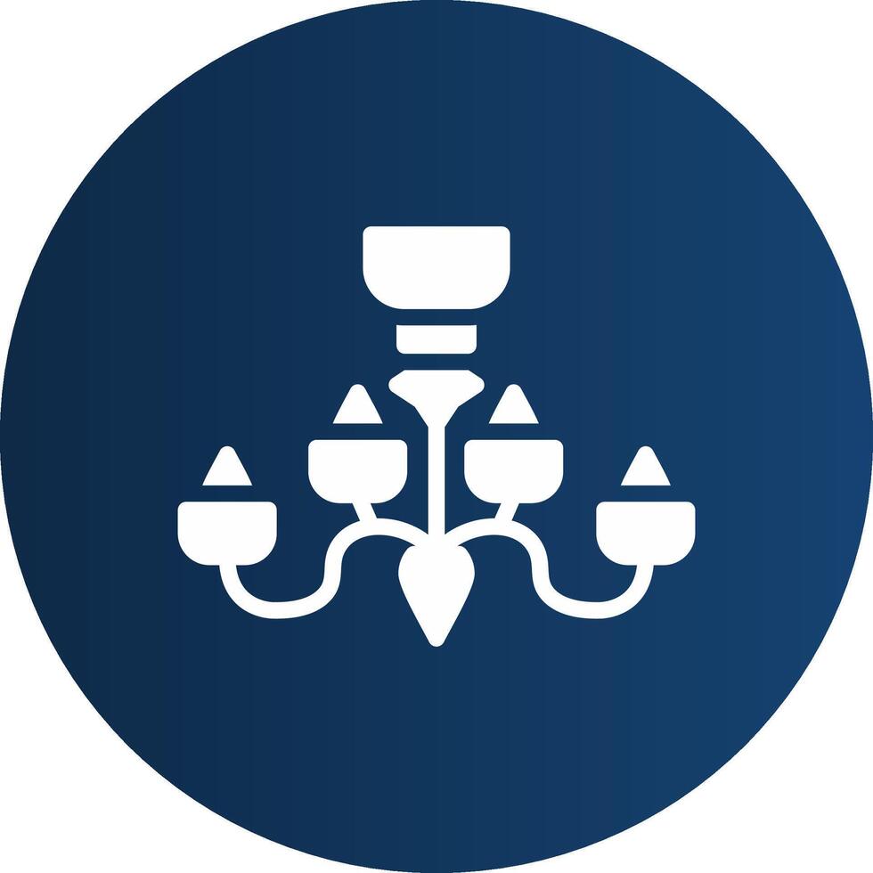 Chandelier Creative Icon Design vector