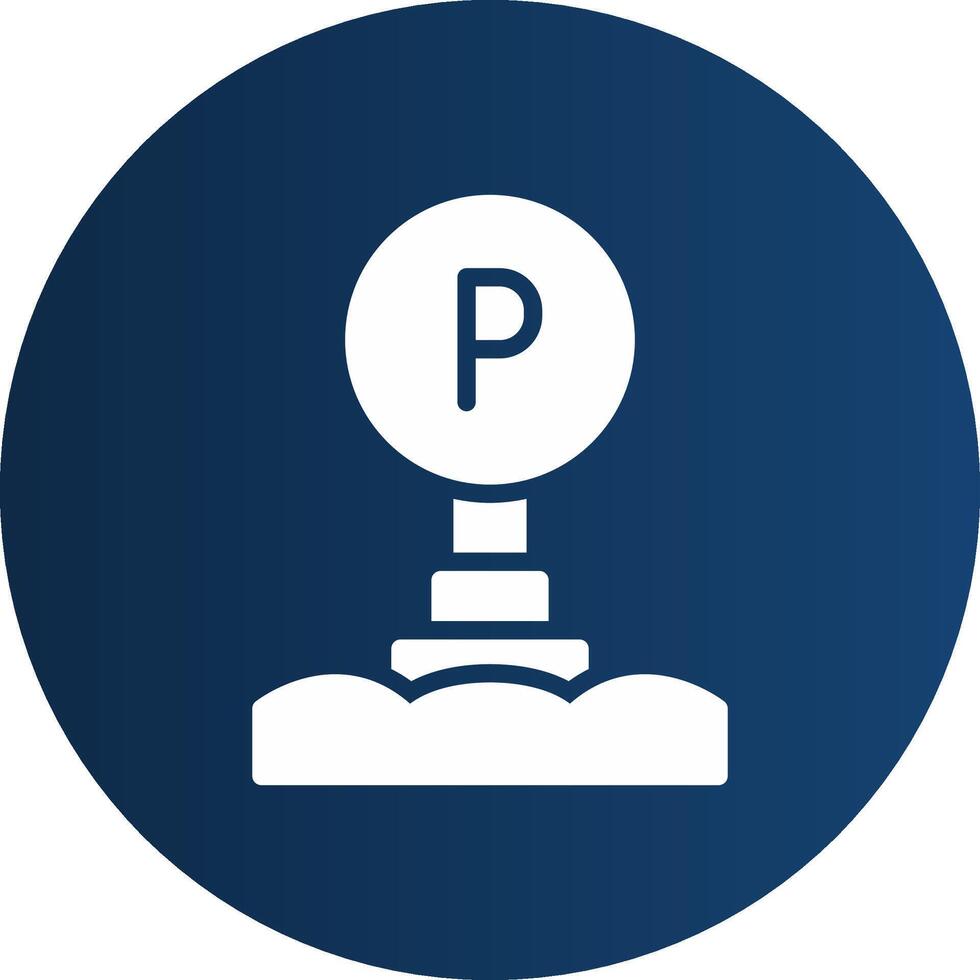 Parking Sign Creative Icon Design vector