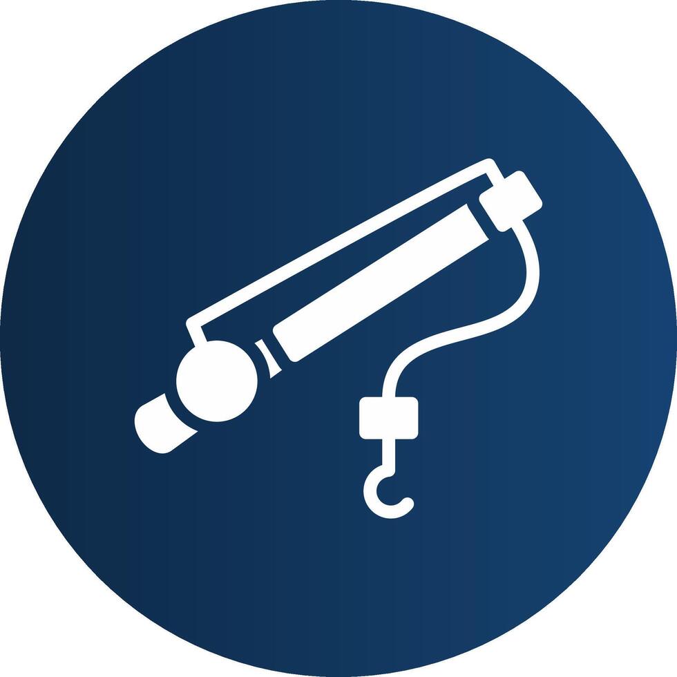 Fishing Rod Creative Icon Design vector