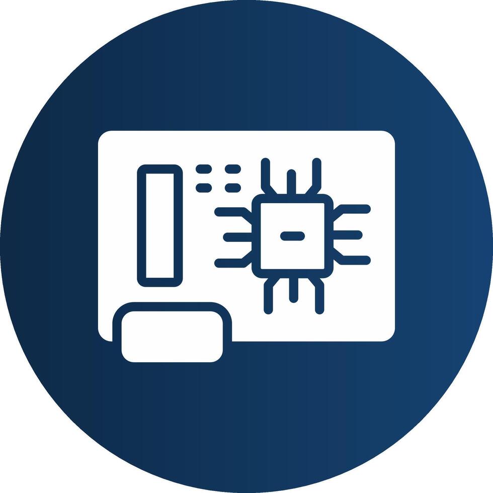 Circuit Board Creative Icon Design vector