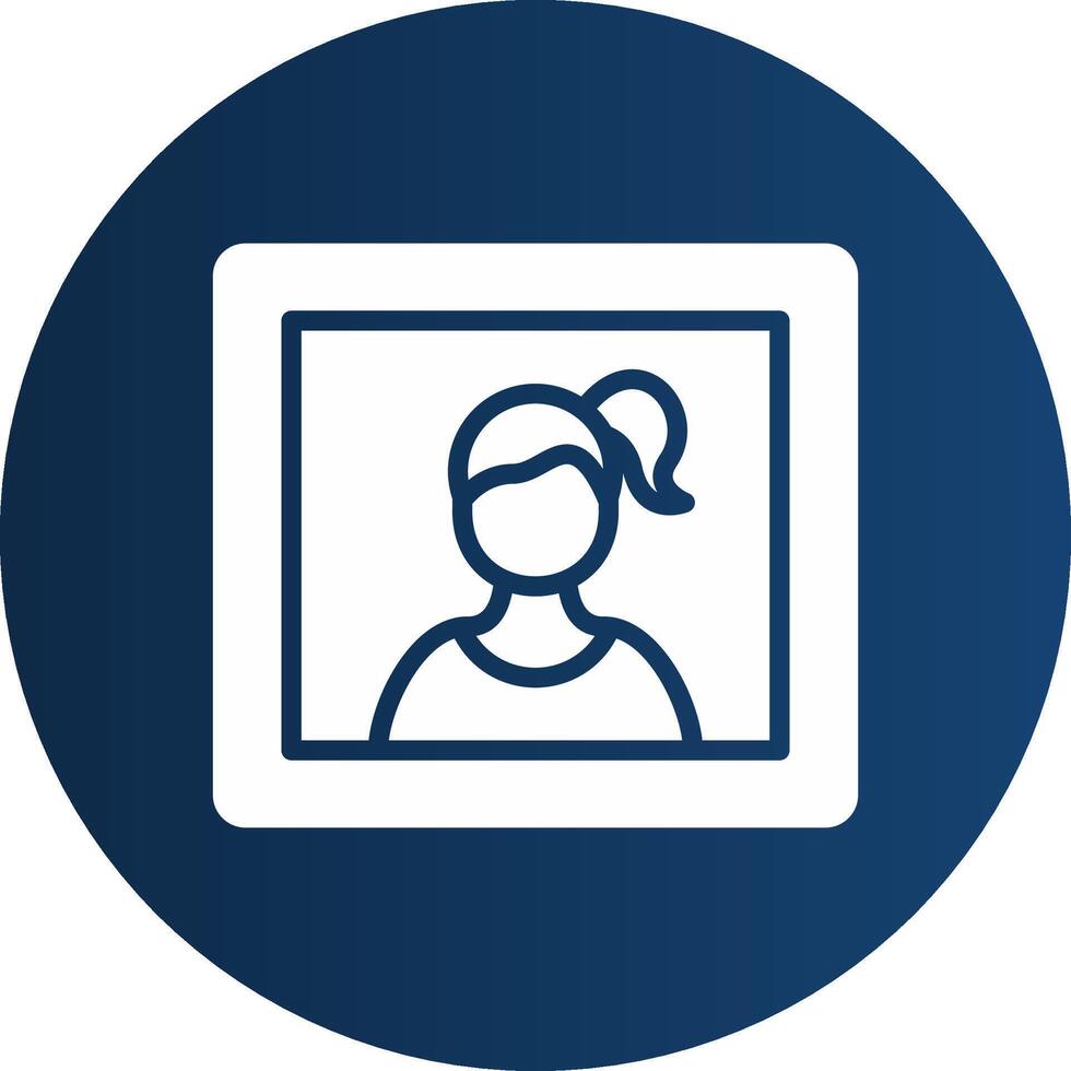 Glyph  blue Circle  Gradient vector