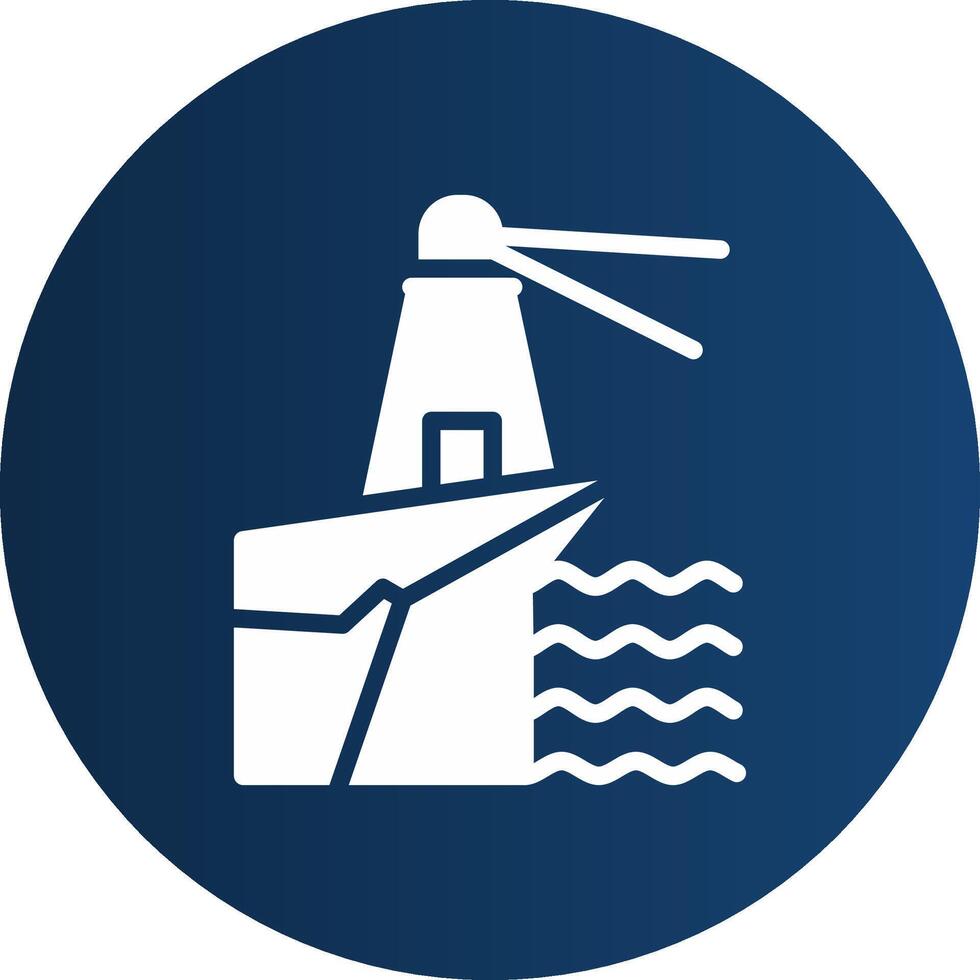 Lighthouse Landscape Creative Icon Design vector