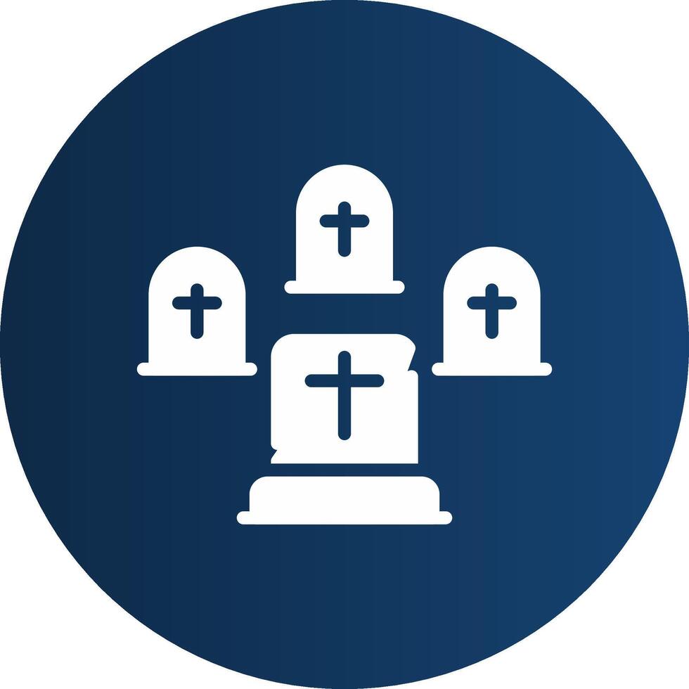 Graveyard Creative Icon Design vector