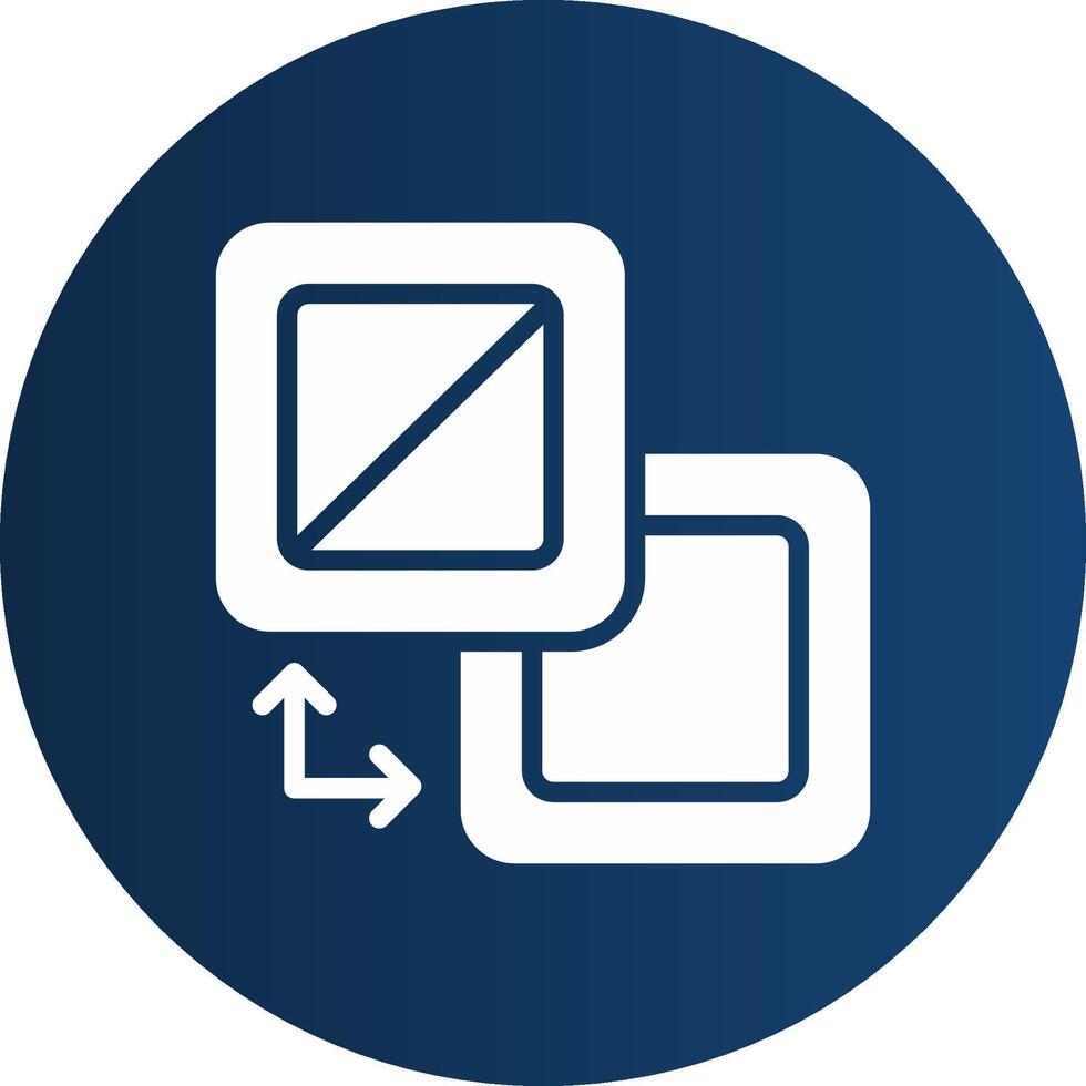 Glyph  blue Circle  Gradient vector