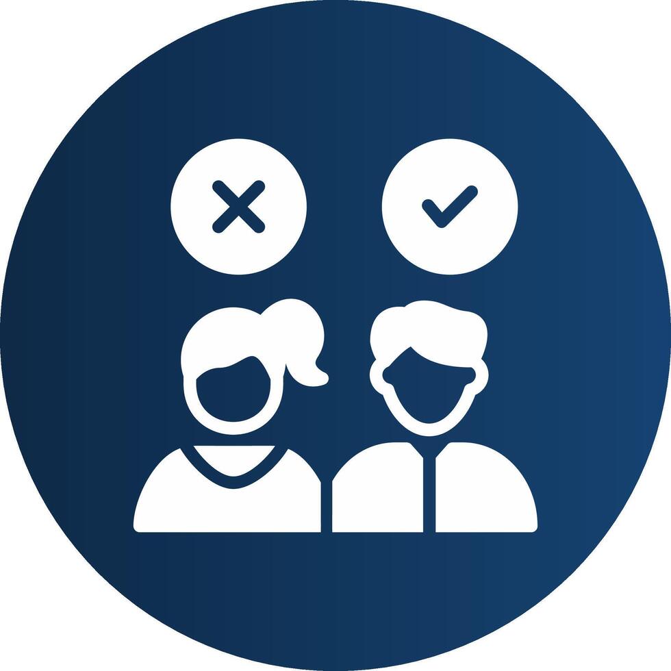 Candidate Creative Icon Design vector