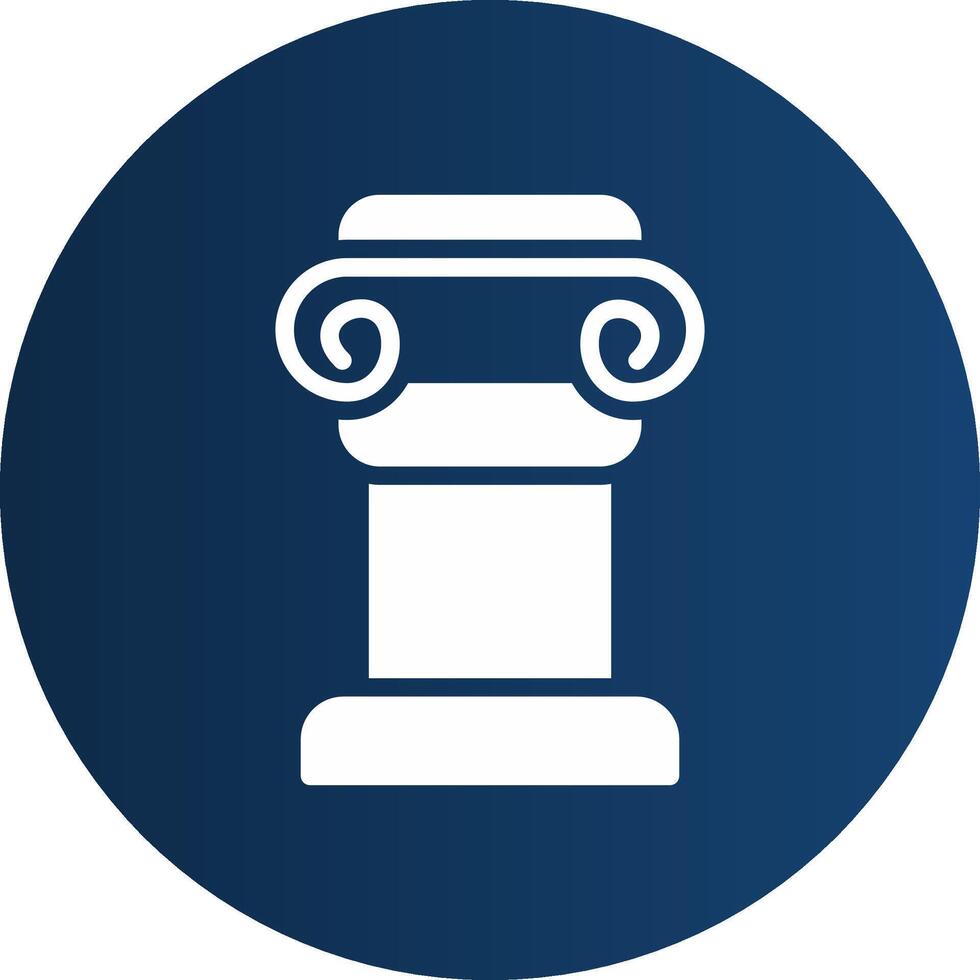 Glyph  blue Circle  Gradient vector