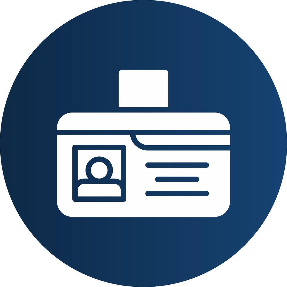 Identification Card Creative Icon Design vector