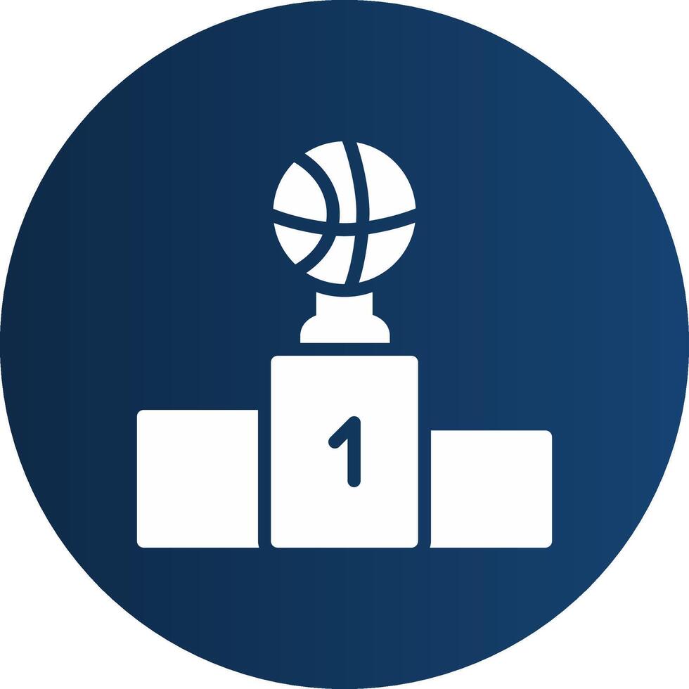 Winner podium Creative Icon Design vector