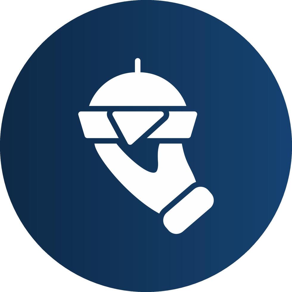 Glyph  blue Circle  Gradient vector