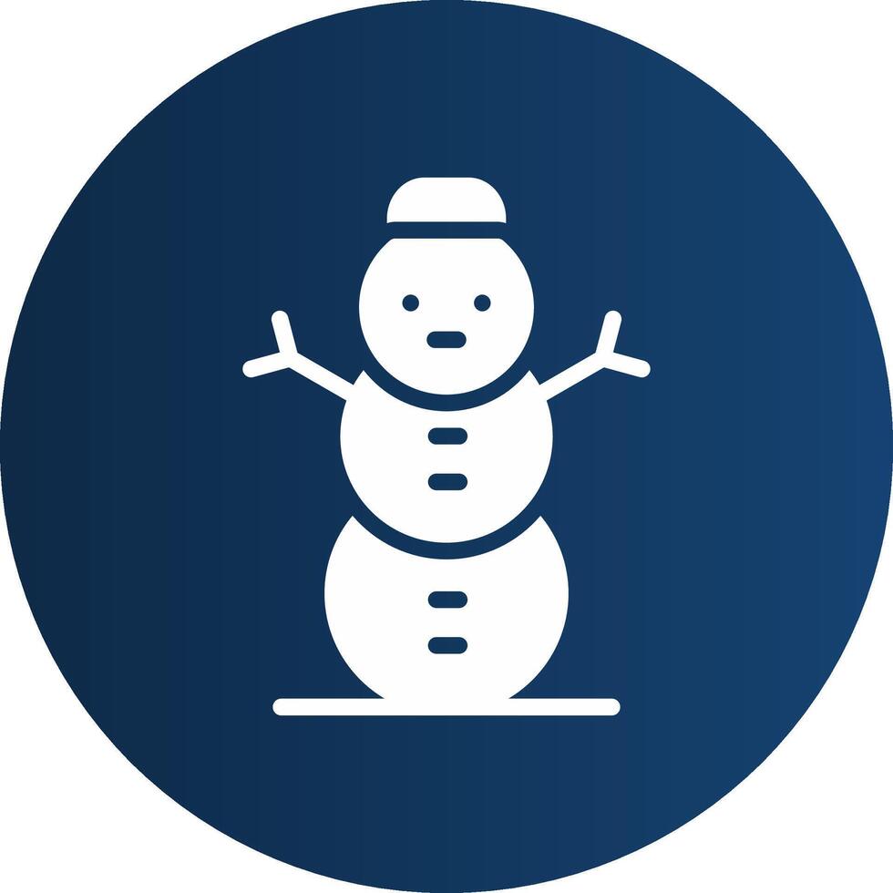 Snowman Creative Icon Design vector