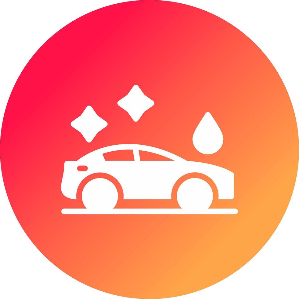 Car Wash Creative Icon Design vector