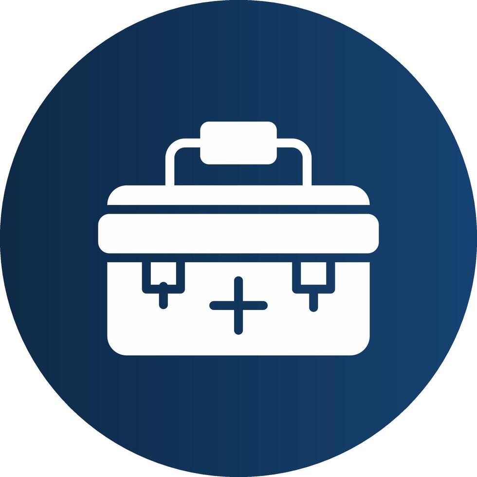 First Aid Kit Creative Icon Design vector