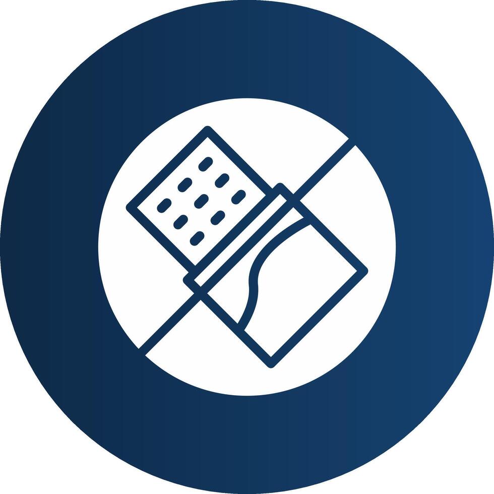 No Chocolate Creative Icon Design vector