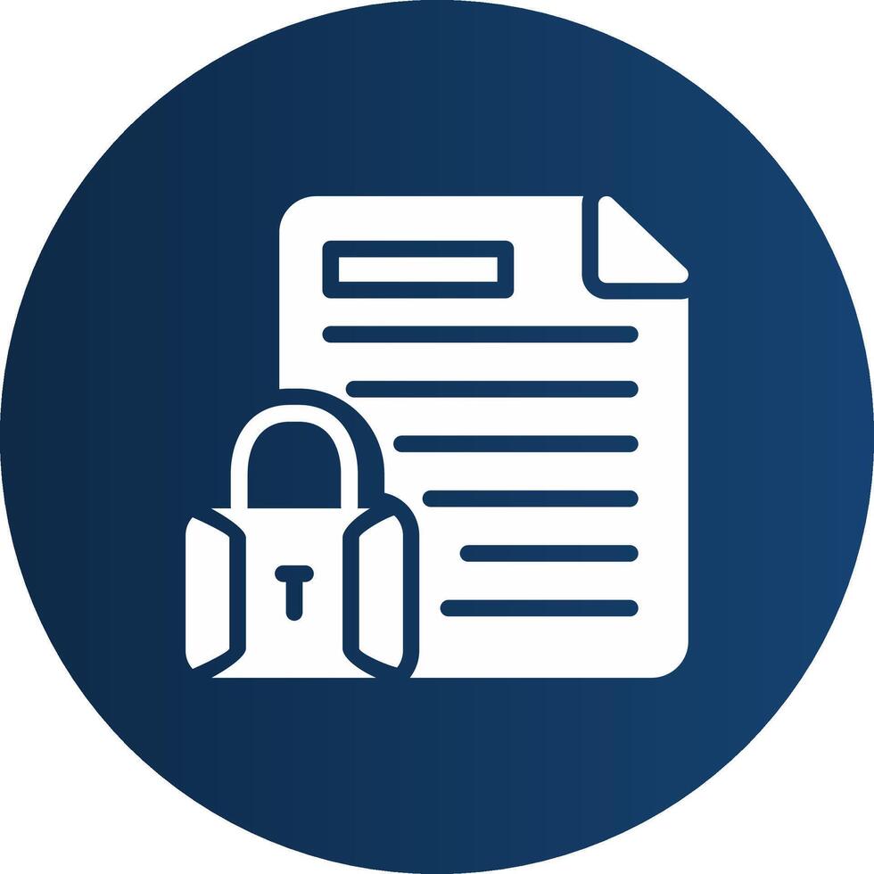 Confidential Project Creative Icon Design vector