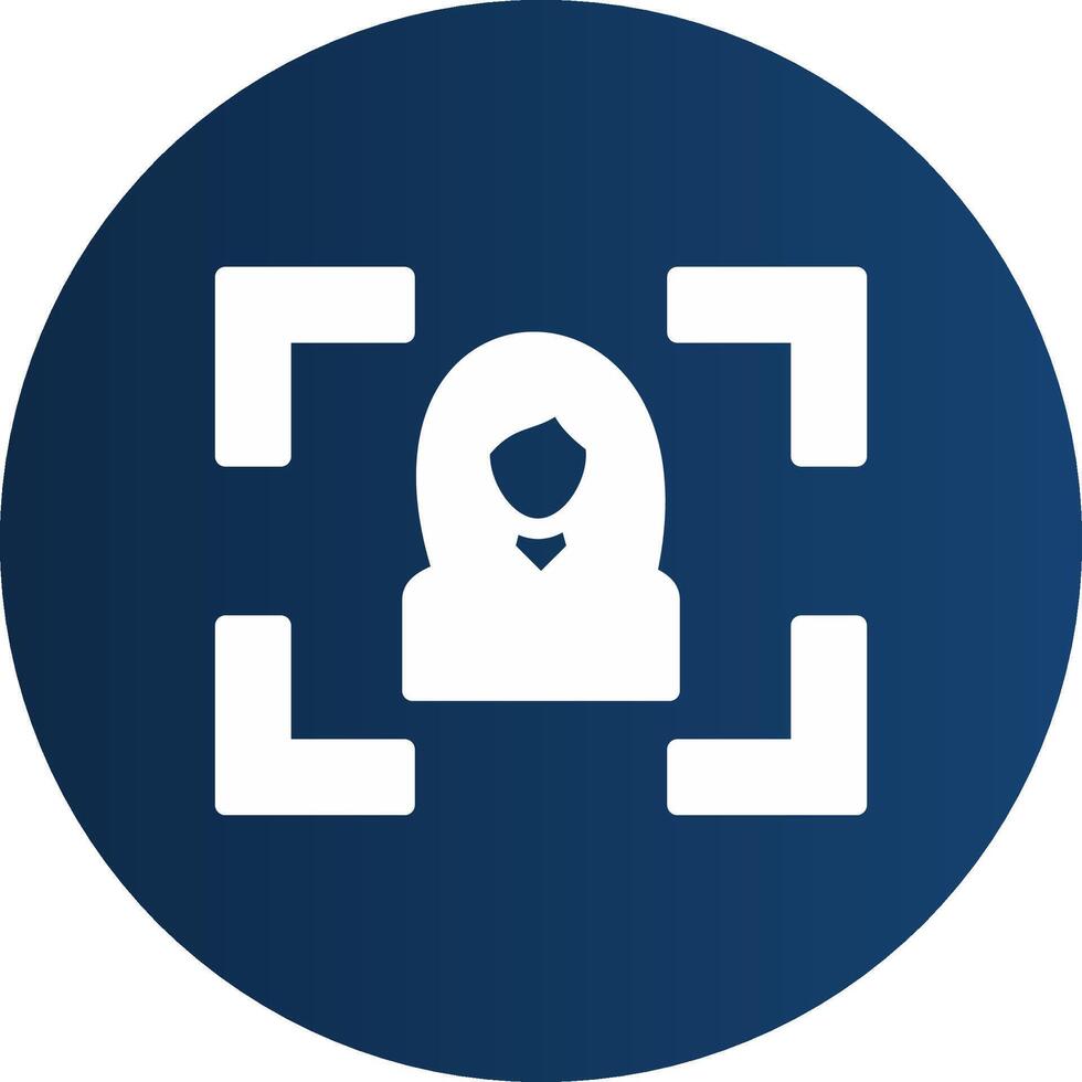 Glyph  blue Circle  Gradient vector