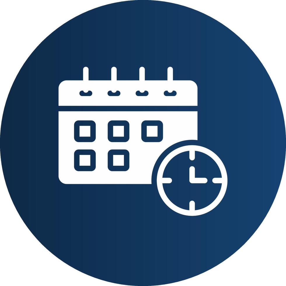 Deadline Creative Icon Design vector