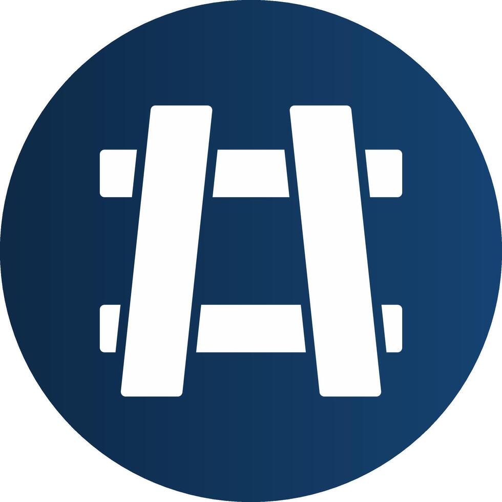 Glyph  blue Circle  Gradient vector