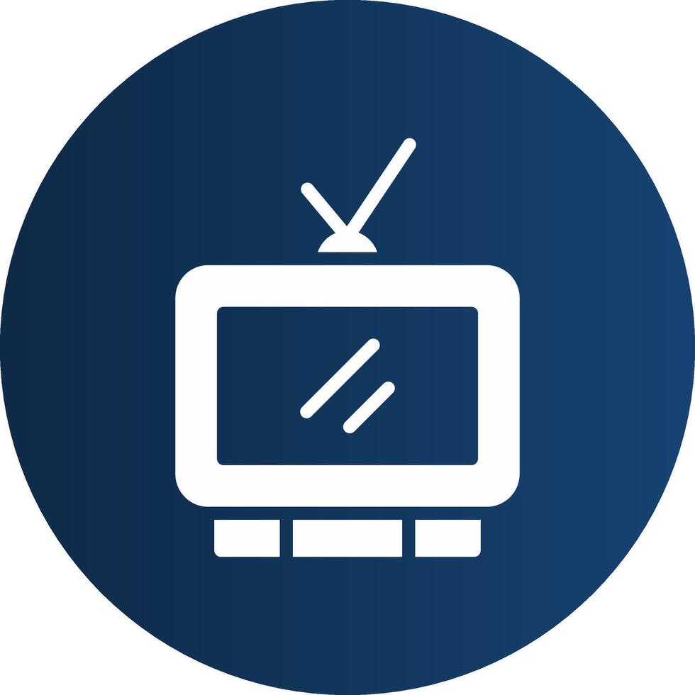 Television Creative Icon Design vector