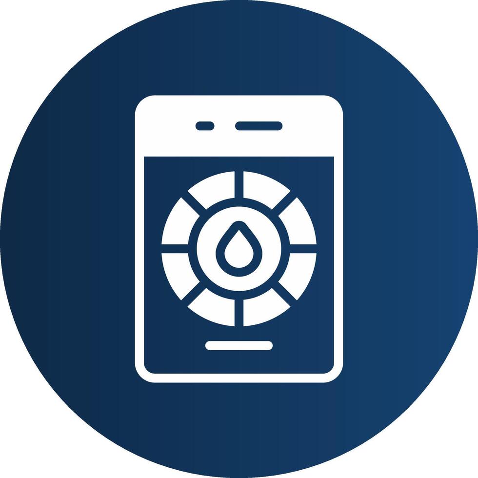 Glyph  blue Circle  Gradient vector