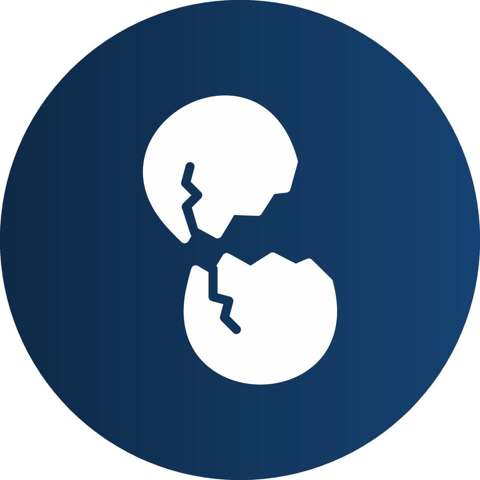 Glyph  blue Circle  Gradient vector
