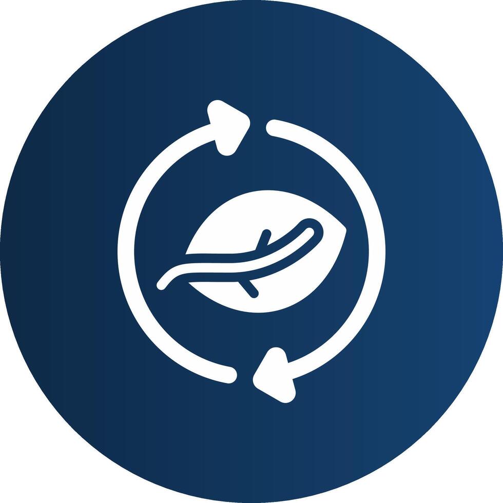 Leaf Recycle Creative Icon Design vector