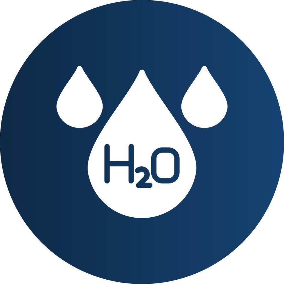 H2O creativo icono diseño vector