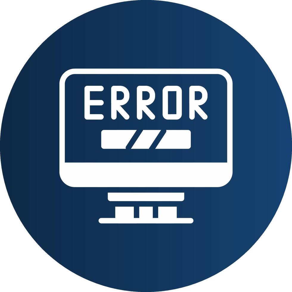 Error Creative Icon Design vector