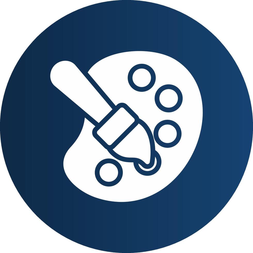 Glyph  blue Circle  Gradient vector