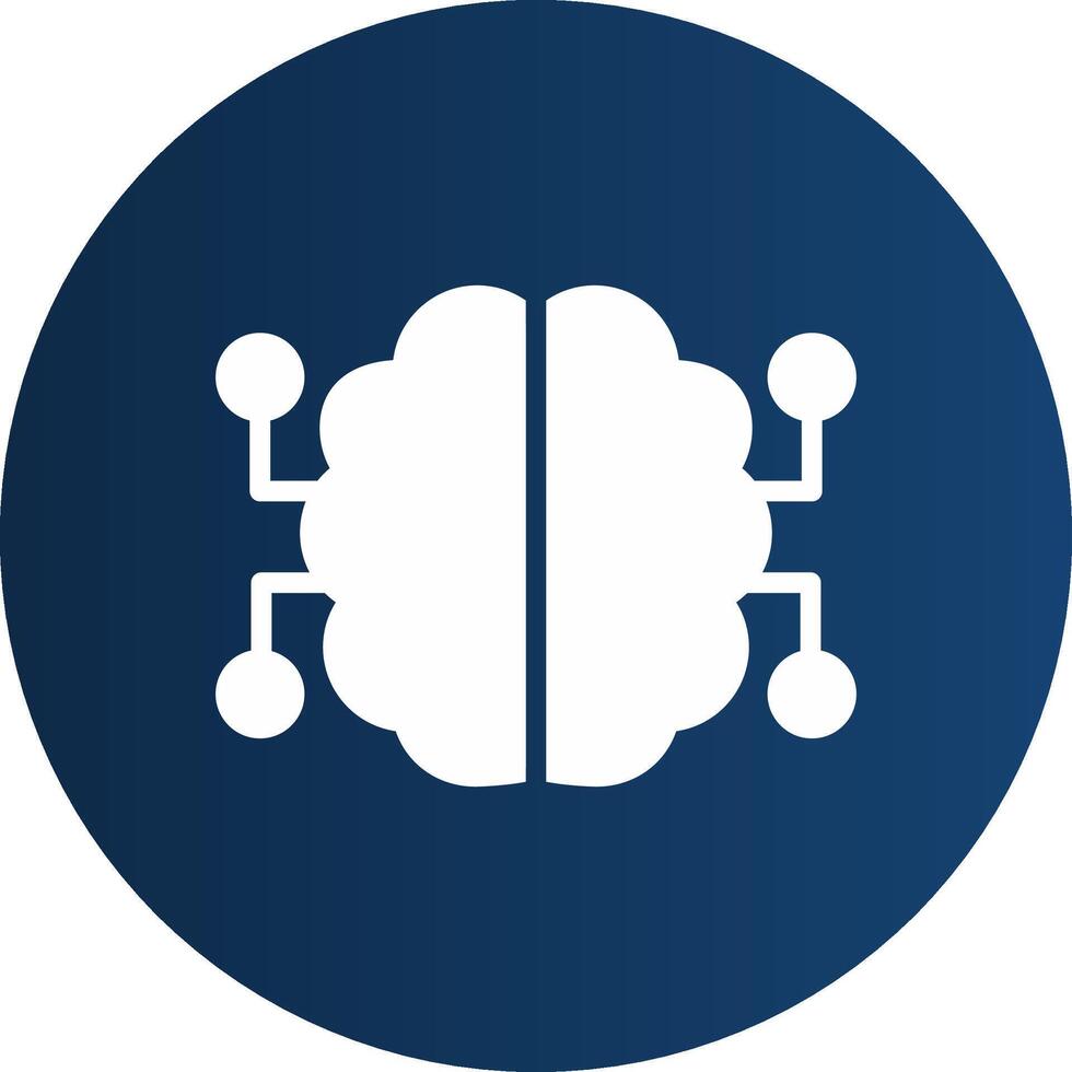 Neurons Circuit Creative Icon Design vector
