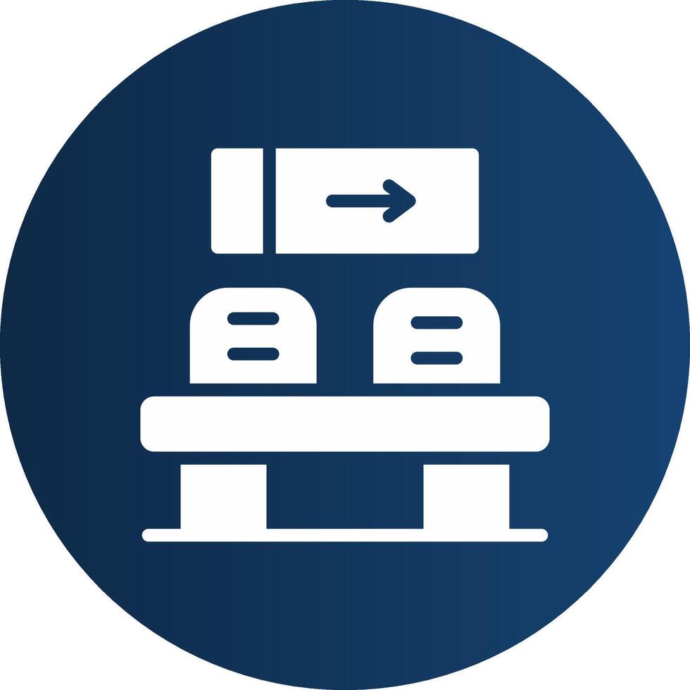 Waiting Room Creative Icon Design vector