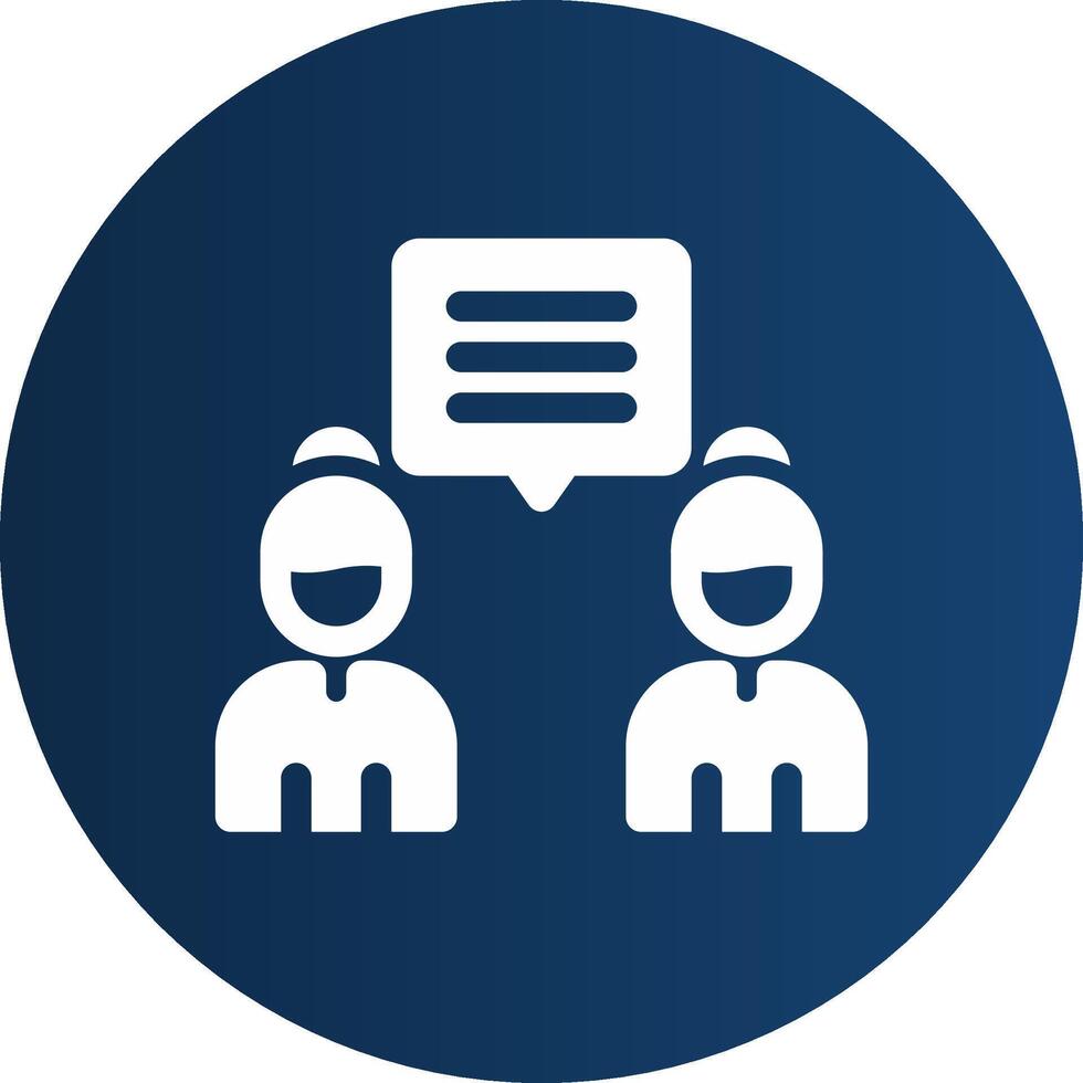 Discuss Creative Icon Design vector