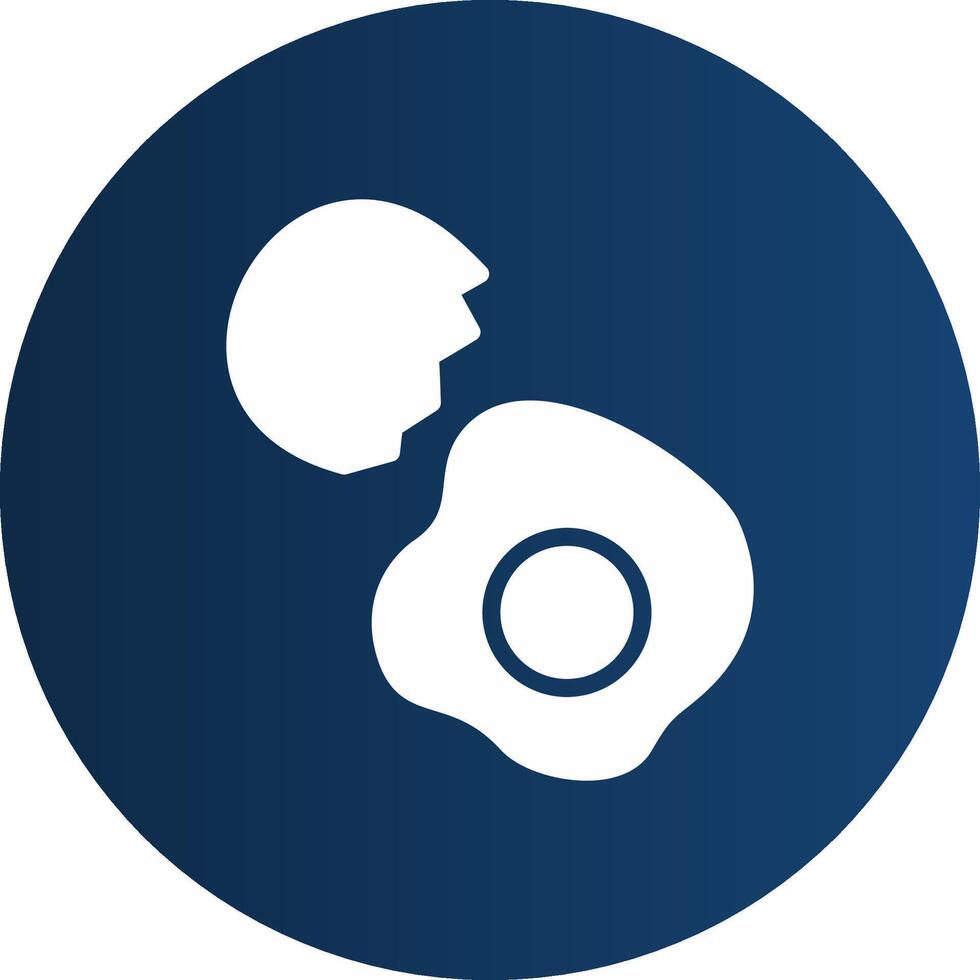Glyph  blue Circle  Gradient vector