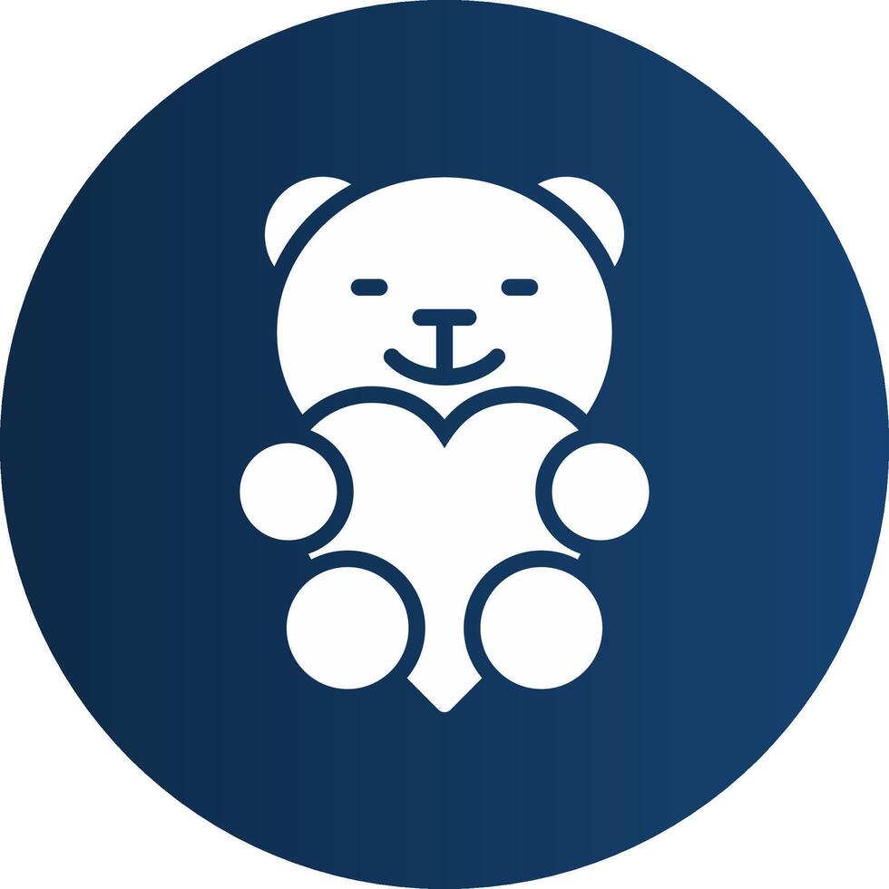 Glyph  blue Circle  Gradient vector