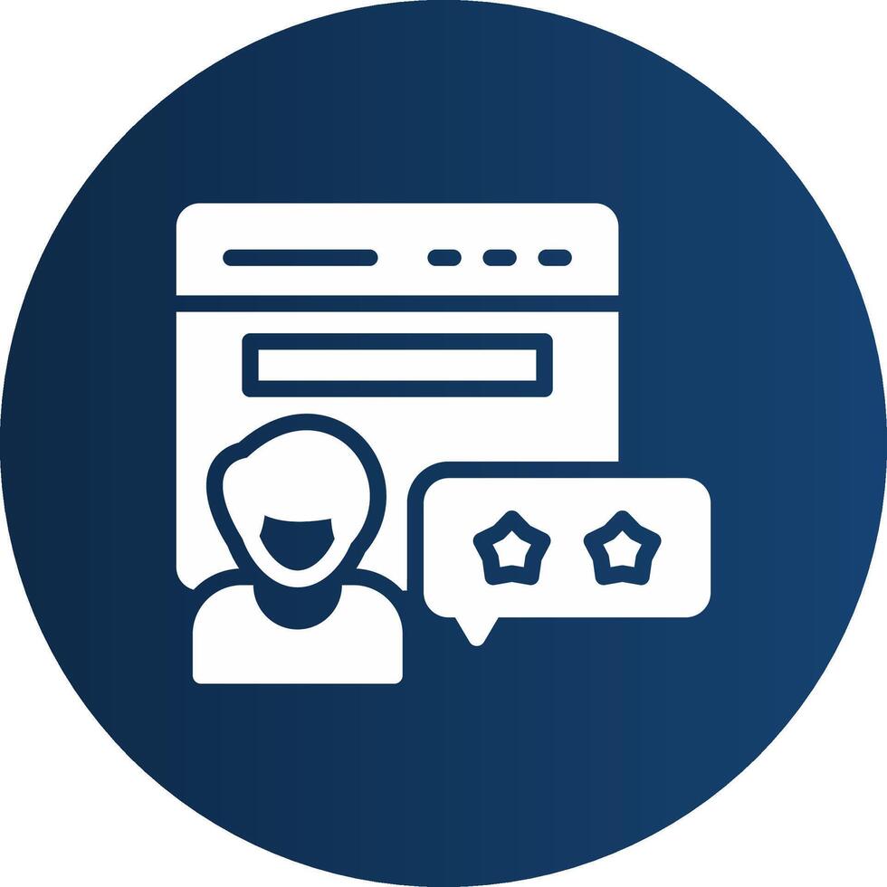 Glyph  blue Circle  Gradient vector