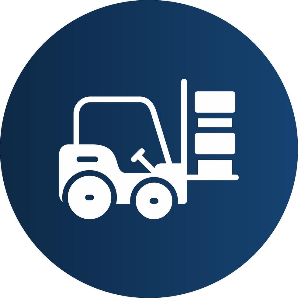 Forklift Creative Icon Design vector