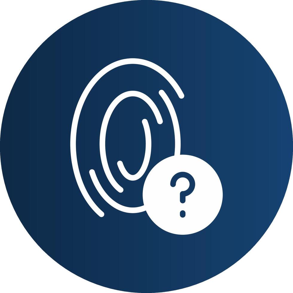 Fingerprint Creative Icon Design vector