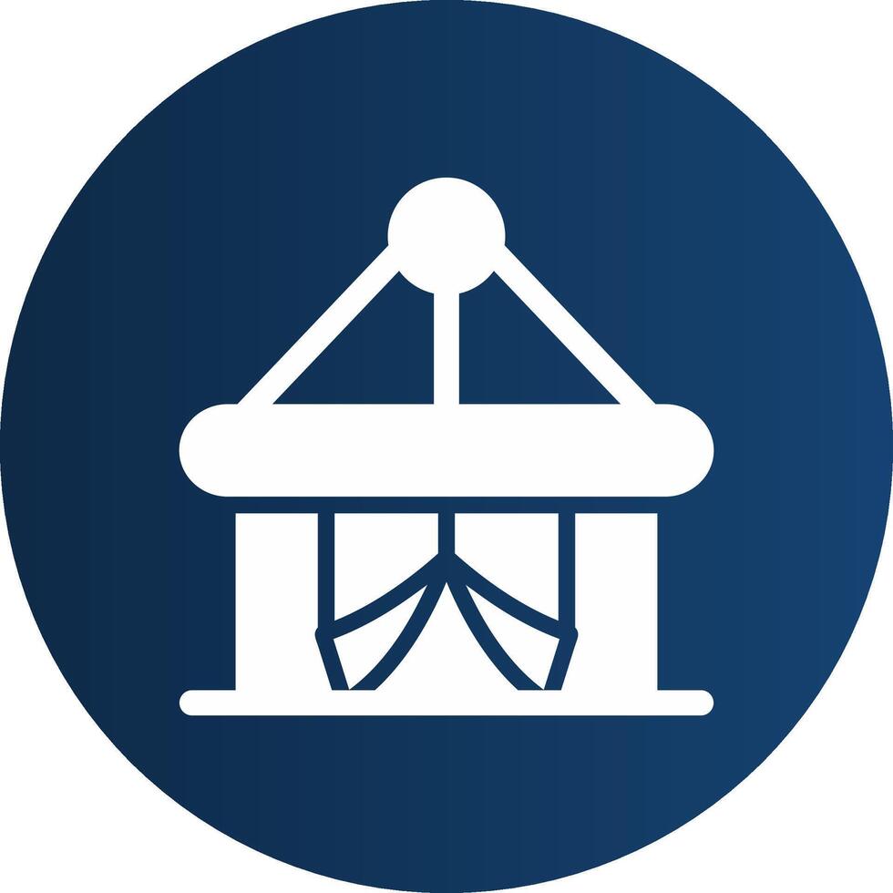 Circus Tent Creative Icon Design vector