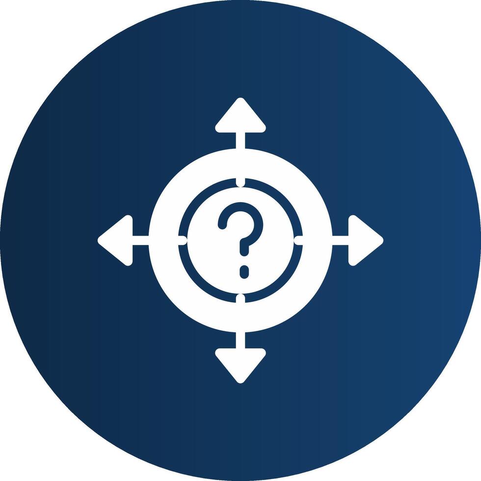 Glyph  blue Circle  Gradient vector