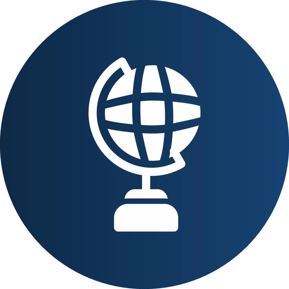 Globe Stand Creative Icon Design vector